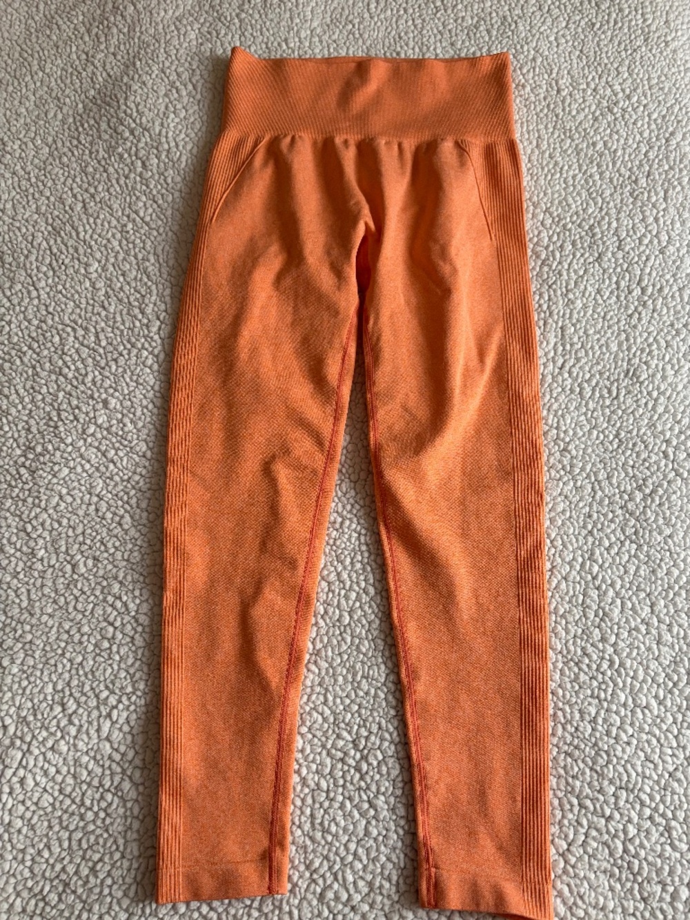Orange Butt Scrunch Leggings- Size Medium